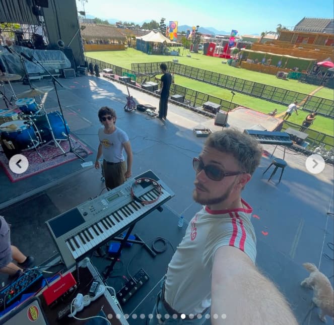Gabriel Martinez en un escenario de festival
